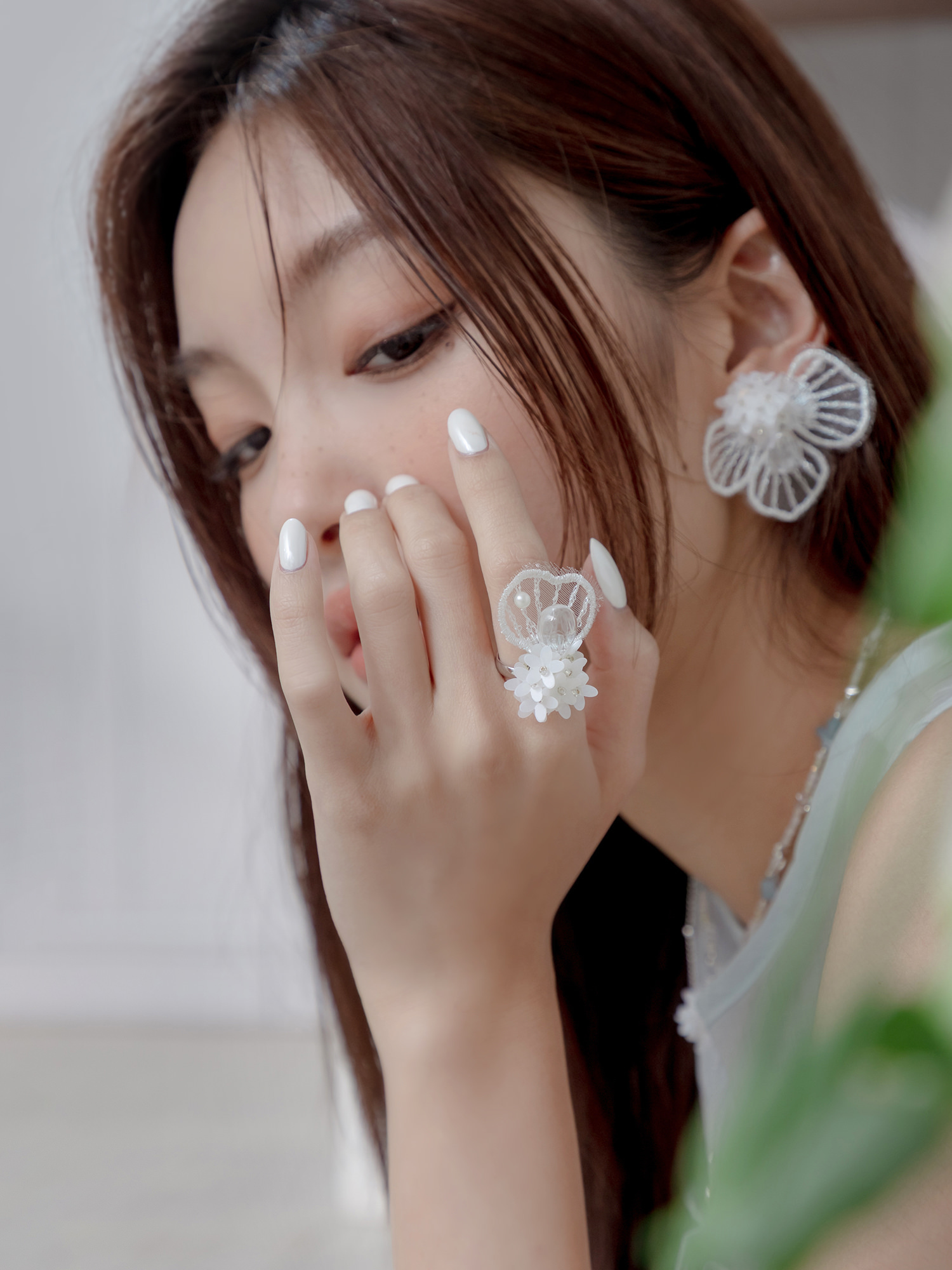 許願精靈。繡球花瓣戒指