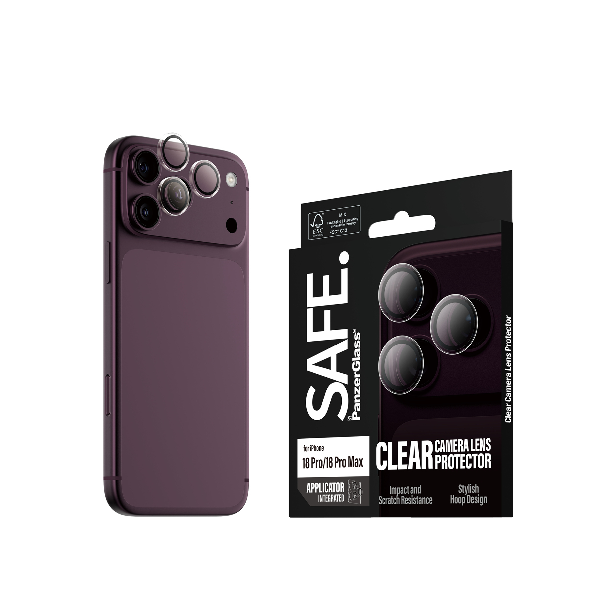 SAFE. by PanzerGlass® iPhone 18 系列透明鏡頭保護貼
