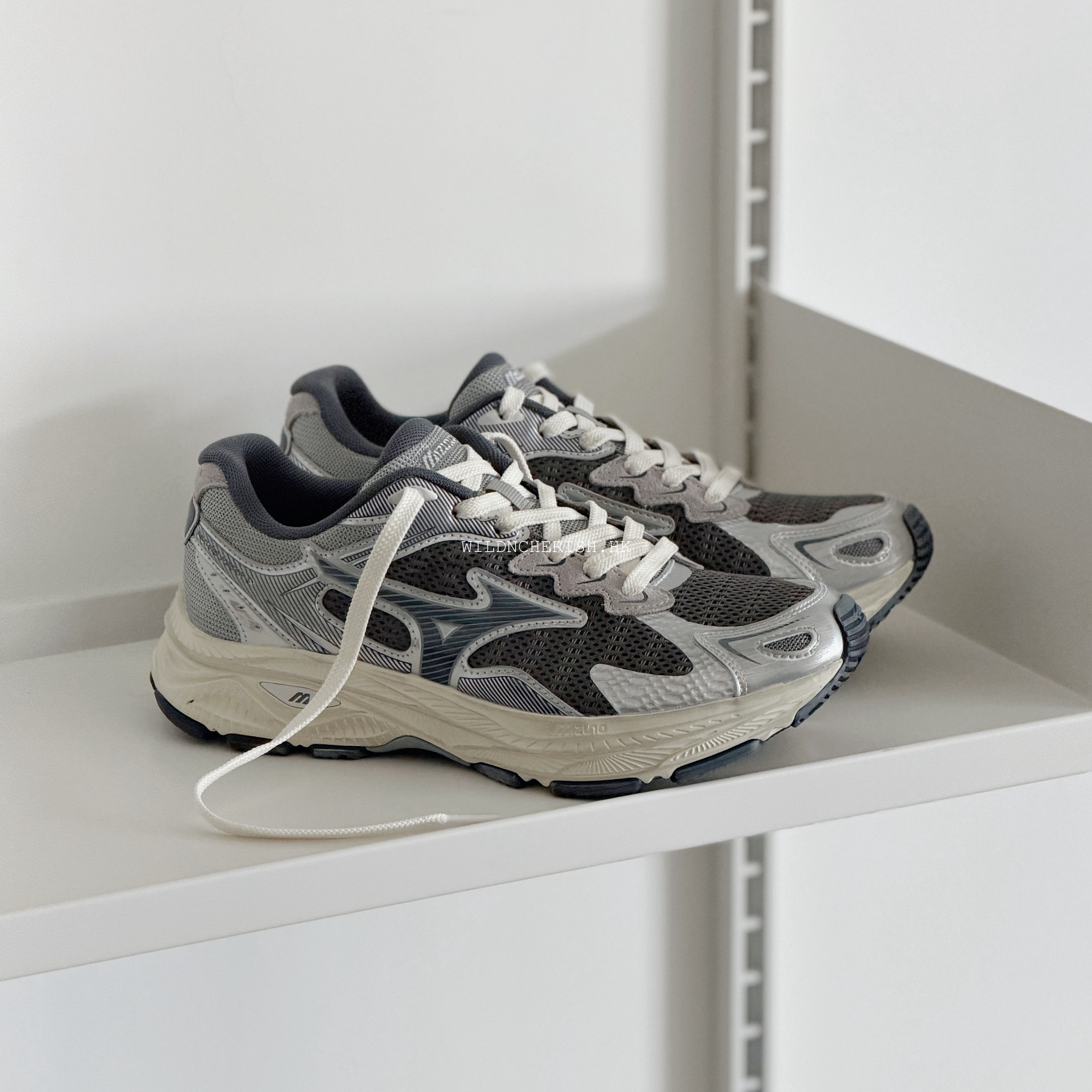 現貨 | Mizuno Racer S 復古慢跑鞋 灰藍色