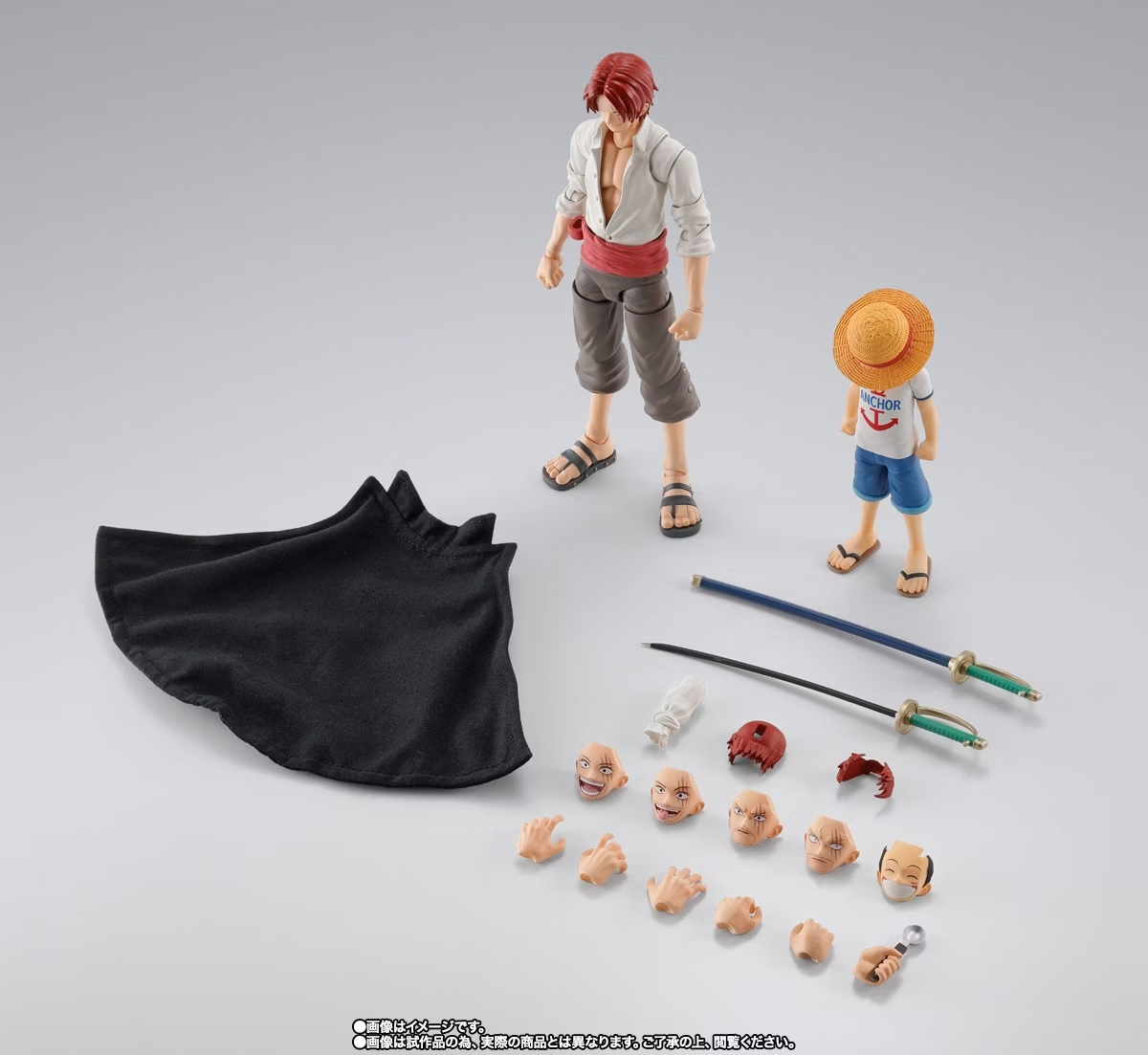 萬代 SHF 紅髮傑克&魯夫 童年 少年期 海賊王 可動完成品
