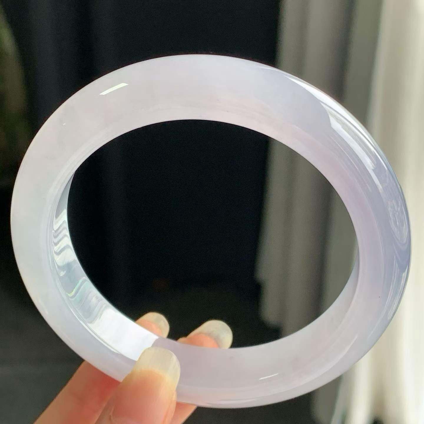 紫羅蘭正圈翡翠手鐲,天然翡翠A玉, 緬甸玉, Jade, Jadeite