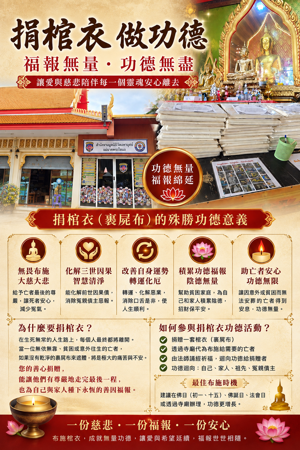 捐棺衣做功德