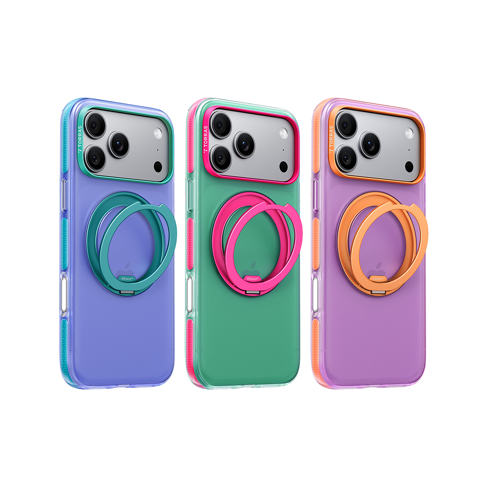 TORRAS Ostand O3 Hue 360撞色支架殼 for iPhone 18