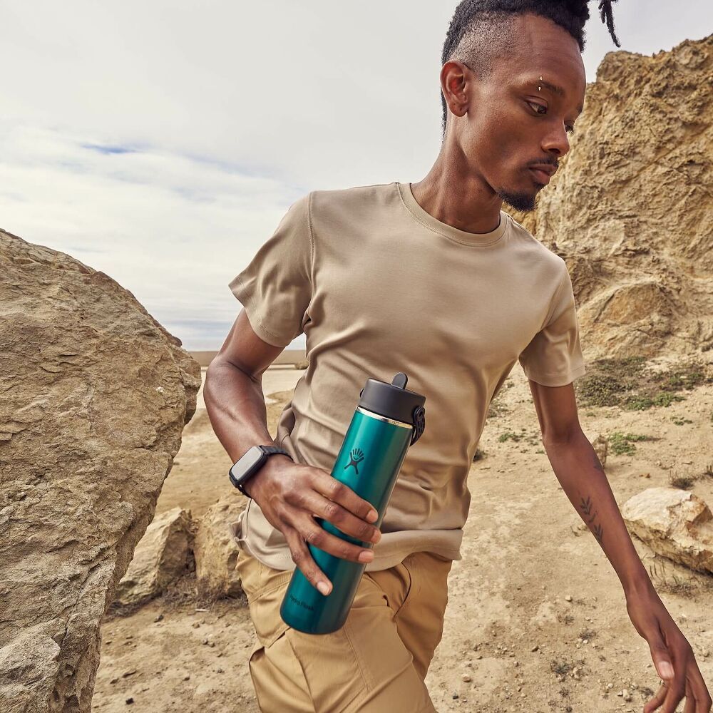 Hydro Flask 寬口吸管輕量真空保溫鋼瓶 24oz