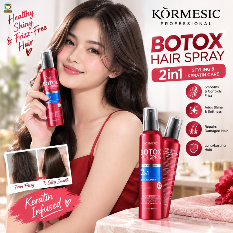 KORMESIC Botox (Red) 2in1 ~ Hair Spray 150ml