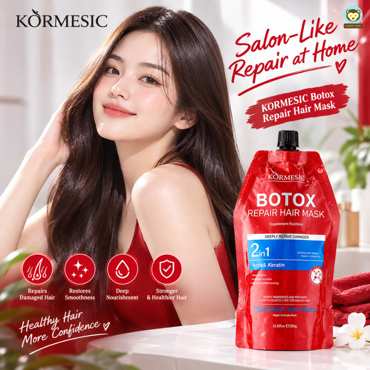 KORMESIC Botox (Red) 2in1 ~ Repair Hair Mask 350g