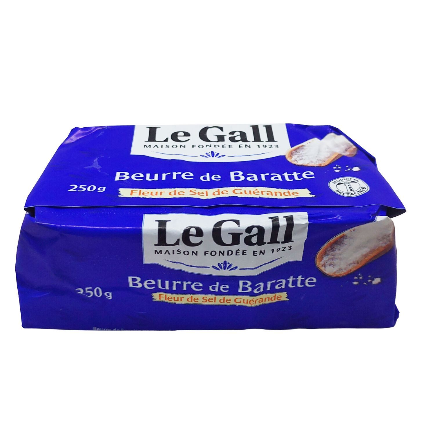 法國蓋朗德布列塔尼海鹽攪拌牛油 France Le Gall Guérande Brittany Sea-Salted Churned Butter 250克 / 件  (-18℃)
