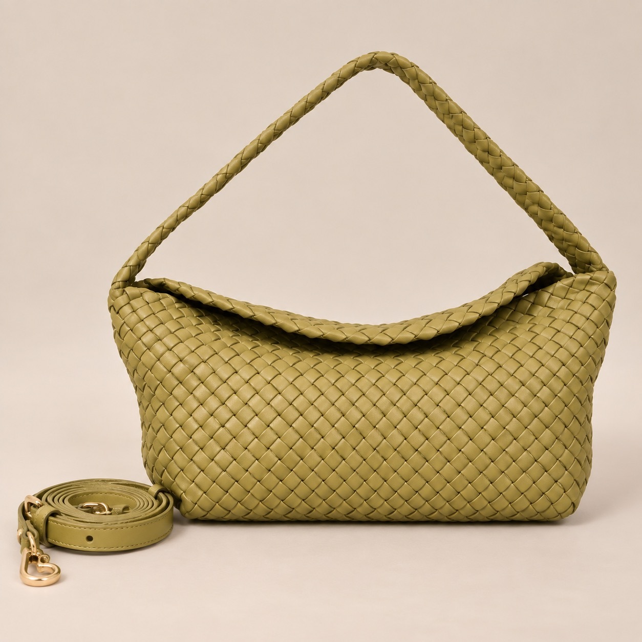 1CA0906-120 [CALONGE] 7mm Tube Sheep Top Handle Bag Leaf #CA-1693 (EU)