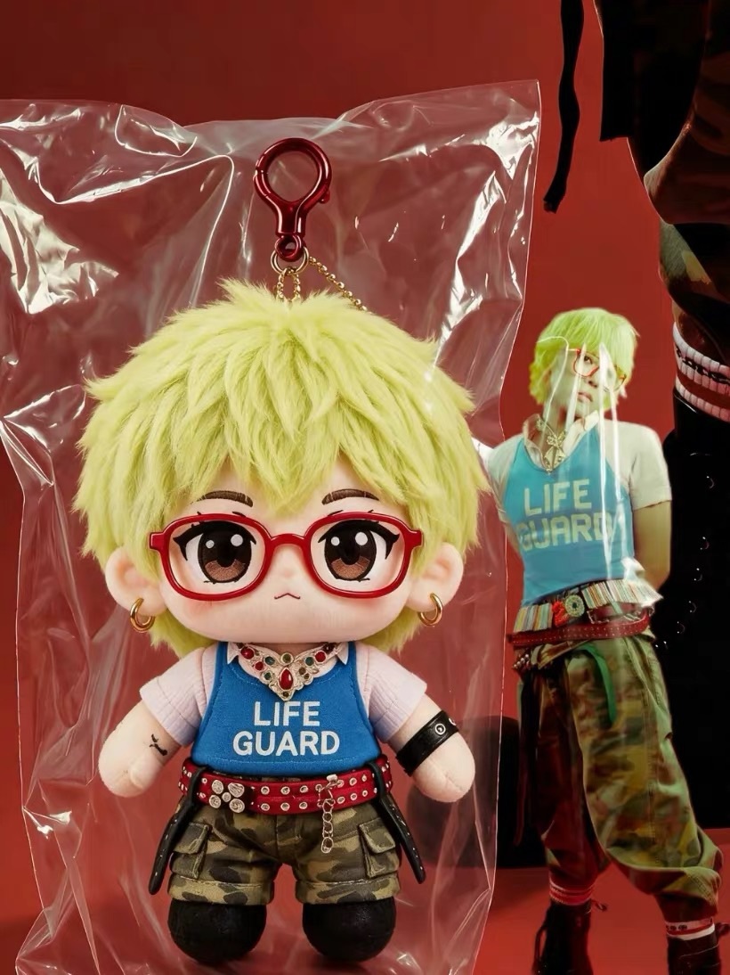 G-DRAGON GD Q版 2026新款造型 黃髮 BIGBANG 公仔 毛绒玩具 應援吊飾 掛件 16CM