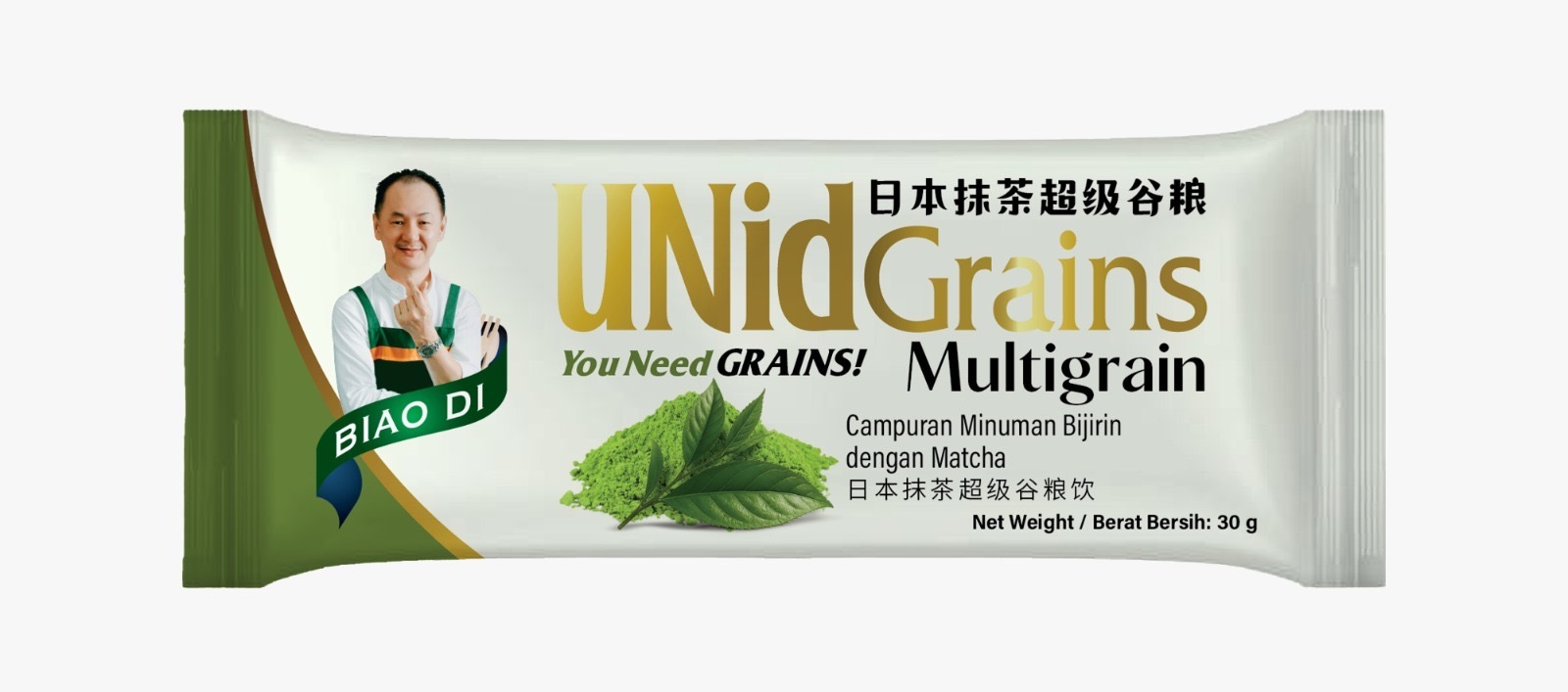 UNidGrains Matcha Multigrain Box 30gx15s