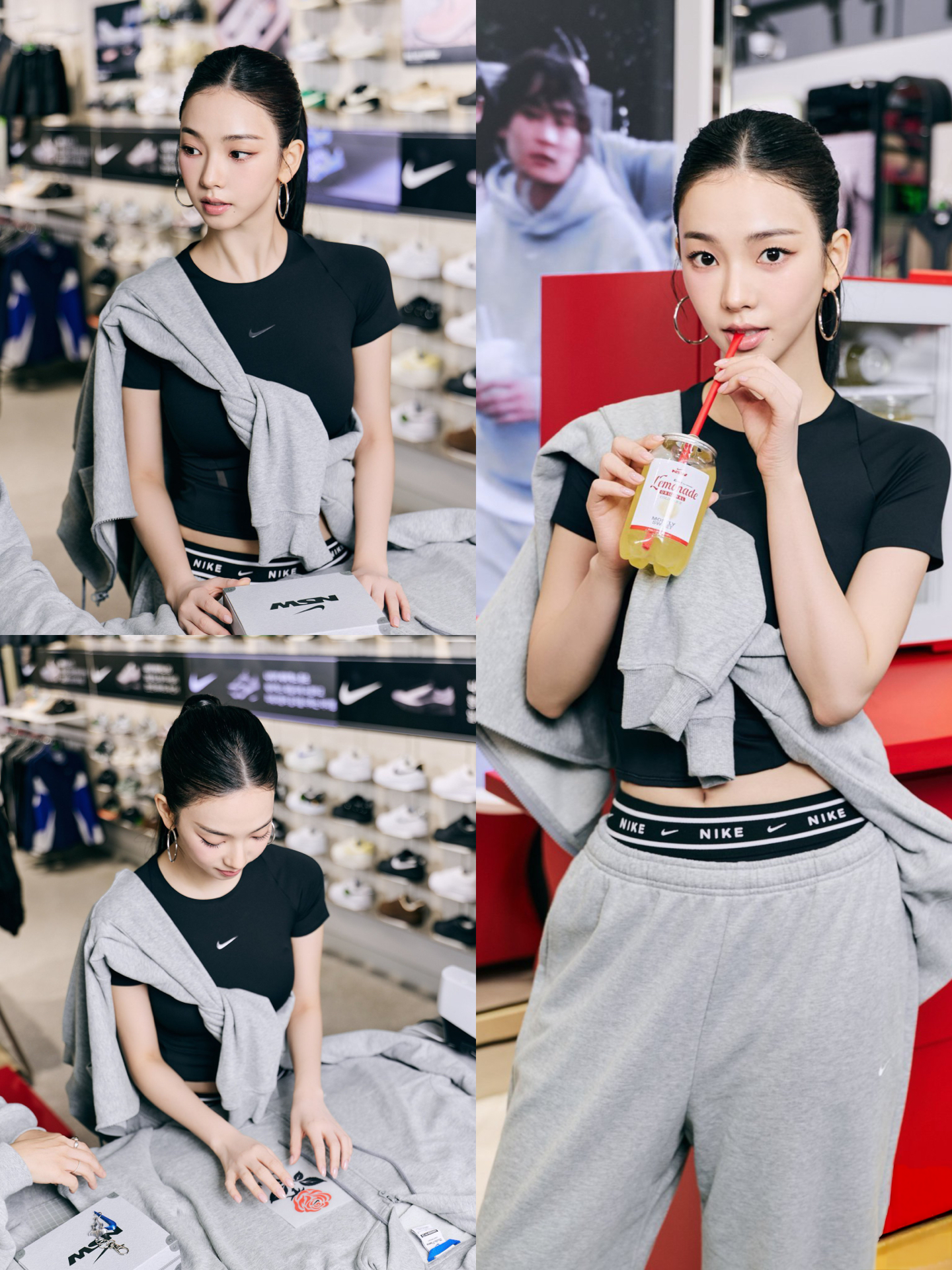 NIKE UNIVERSA 速乾網眼布短袖上衣貼身 女款 Karina代言同款