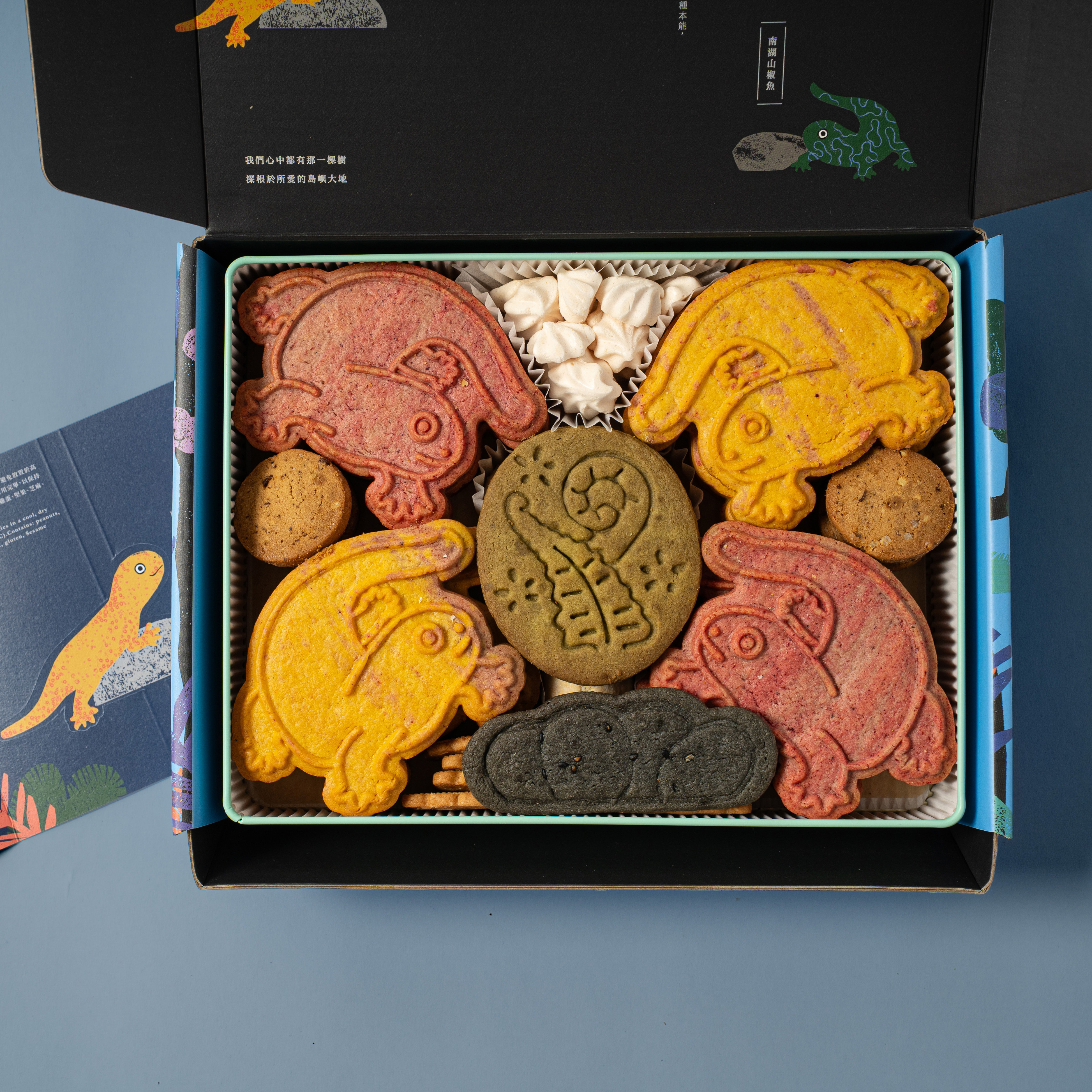 山椒魚造型鐵盒餅乾 Salamander cookies