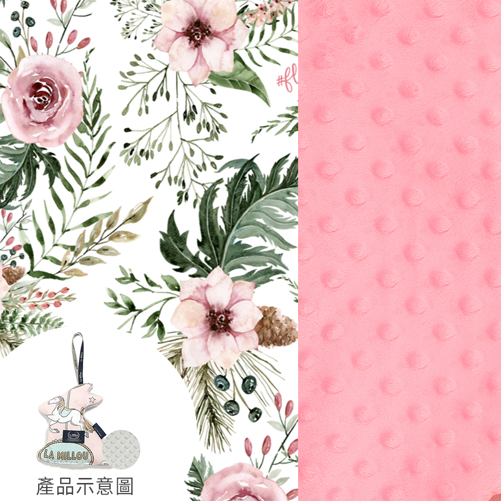 La Millou波蘭 雙面豆豆小玉兔｜伯爵粉茶花｜夢幻珊瑚粉