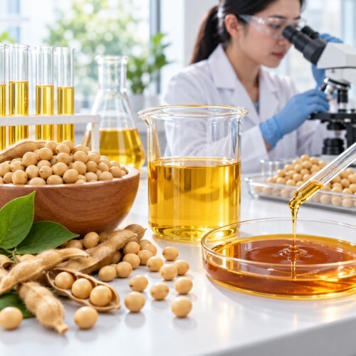食品標示與保健食品常見的簡稱為Soy Lecithin,是一種從大豆油加工精製過程中萃取出的天然磷脂質混合物,也是目前商業卵磷脂的重要來源之一,有助於促進新陳代謝、調節生理機能與保護神經細胞。
