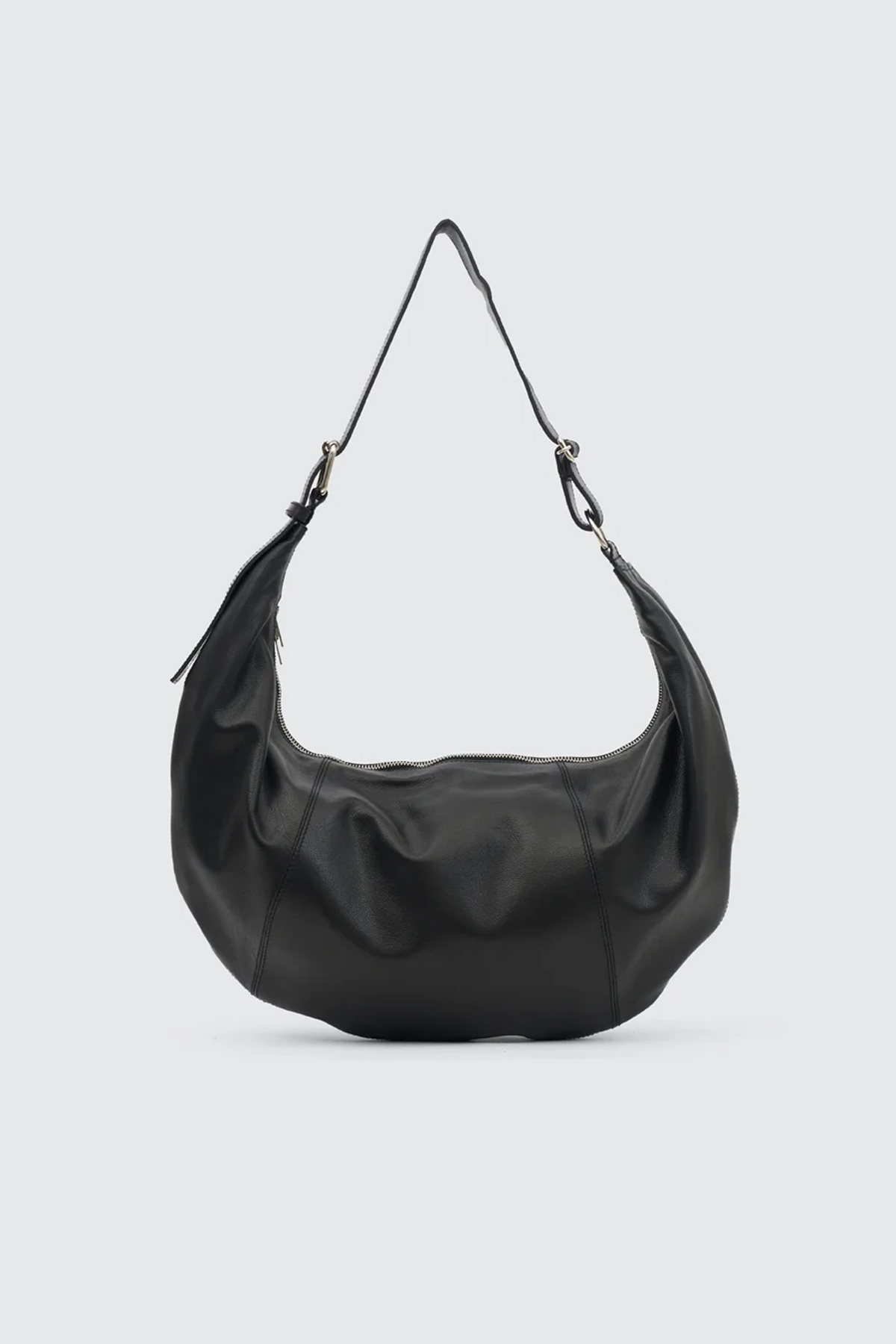 YOKE CALF LEATHER SHOULDER BAG (2COL)