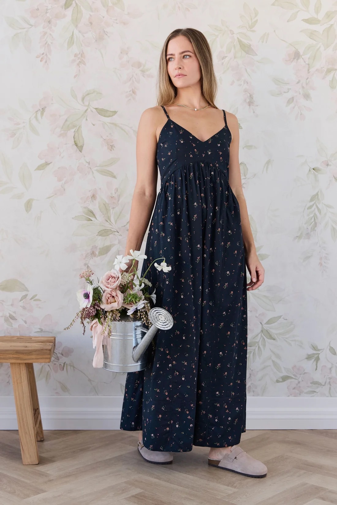 【預購】JAMIE KAY - Organic Cotton Womens Whitley Dress（Eloise Navy）