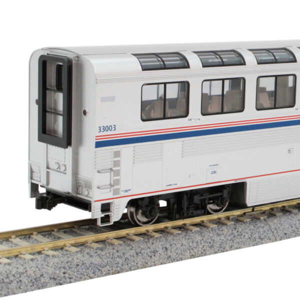 Kato 35-6066 HO scale Amtrak Superliner I Lounge Phase VI #33003