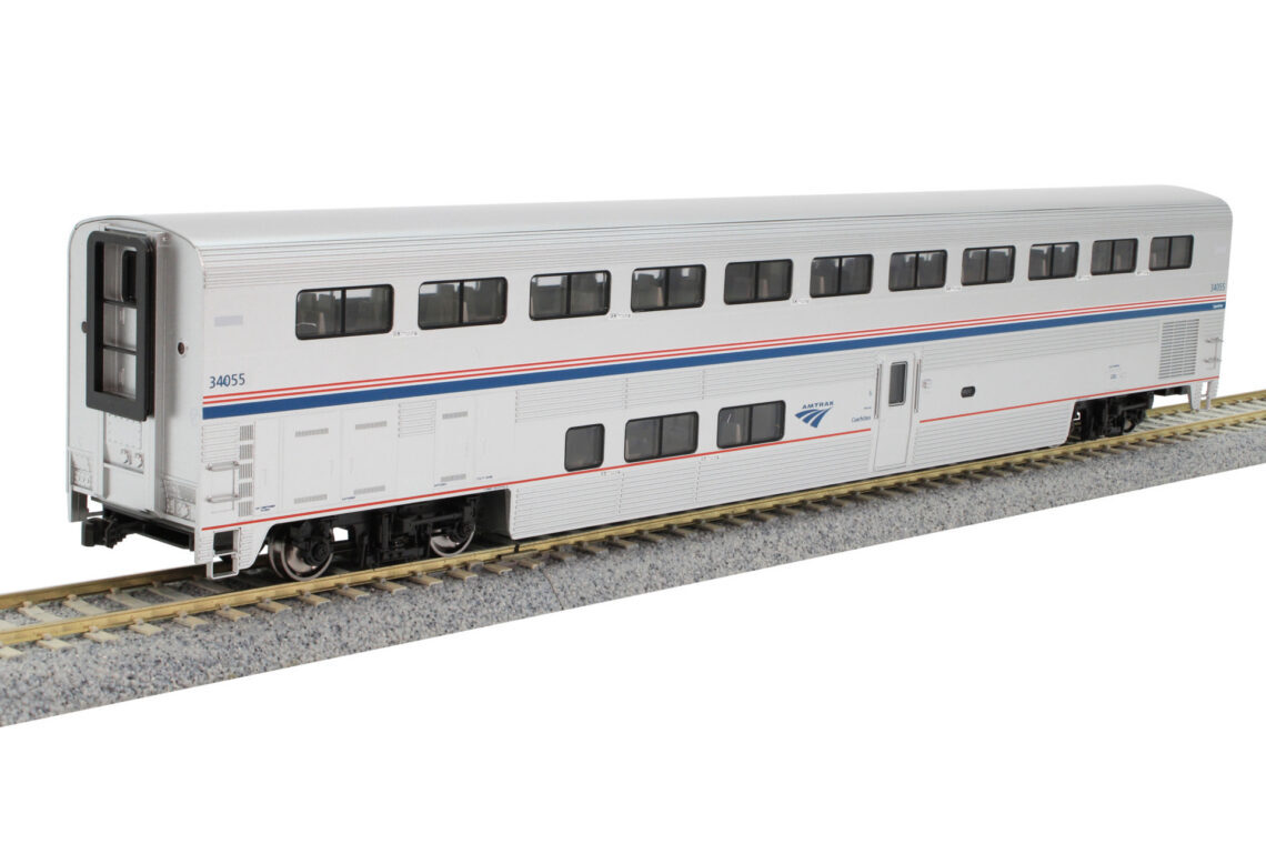 Kato 35-6066 HO scale Amtrak Superliner I Lounge Phase VI #33003