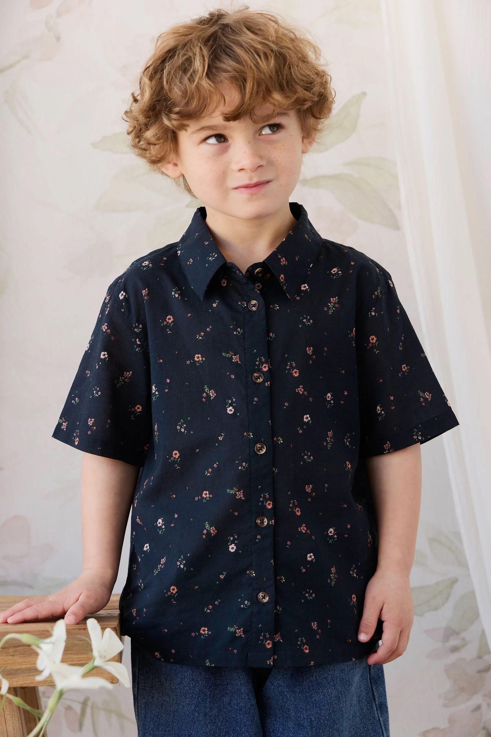 【預購】JAMIE KAY - Organic Cotton Alexander Shirt（Eloise Navy）