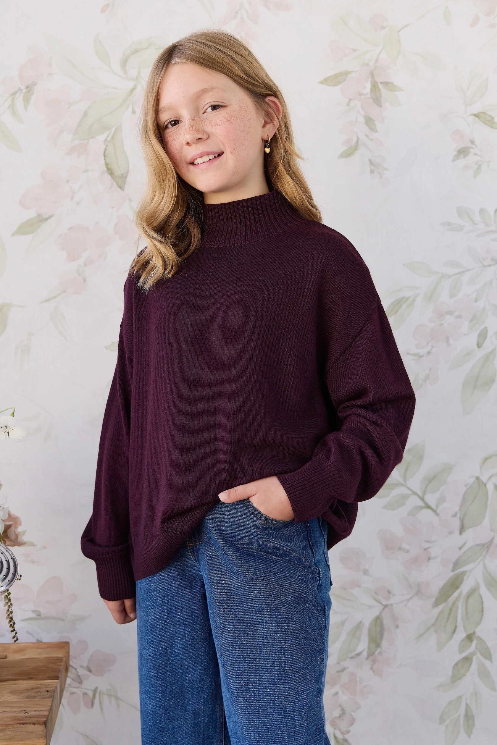 【預購】JAMIE KAY - Merino Turtleneck Jumper（Blackberry）