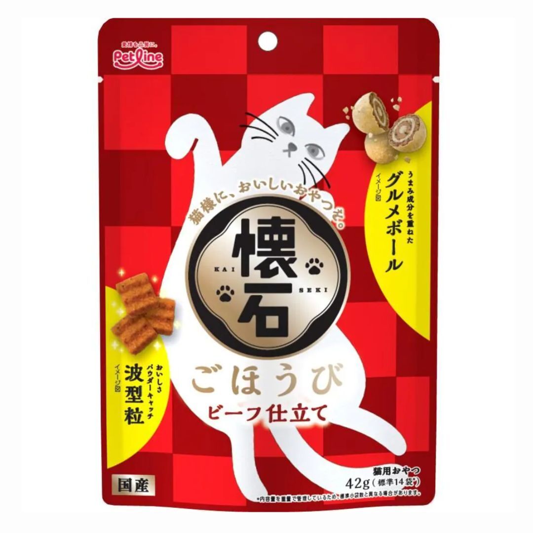Petline - 懷石犒賞 牛肉風味貓小食 42g [貓用]