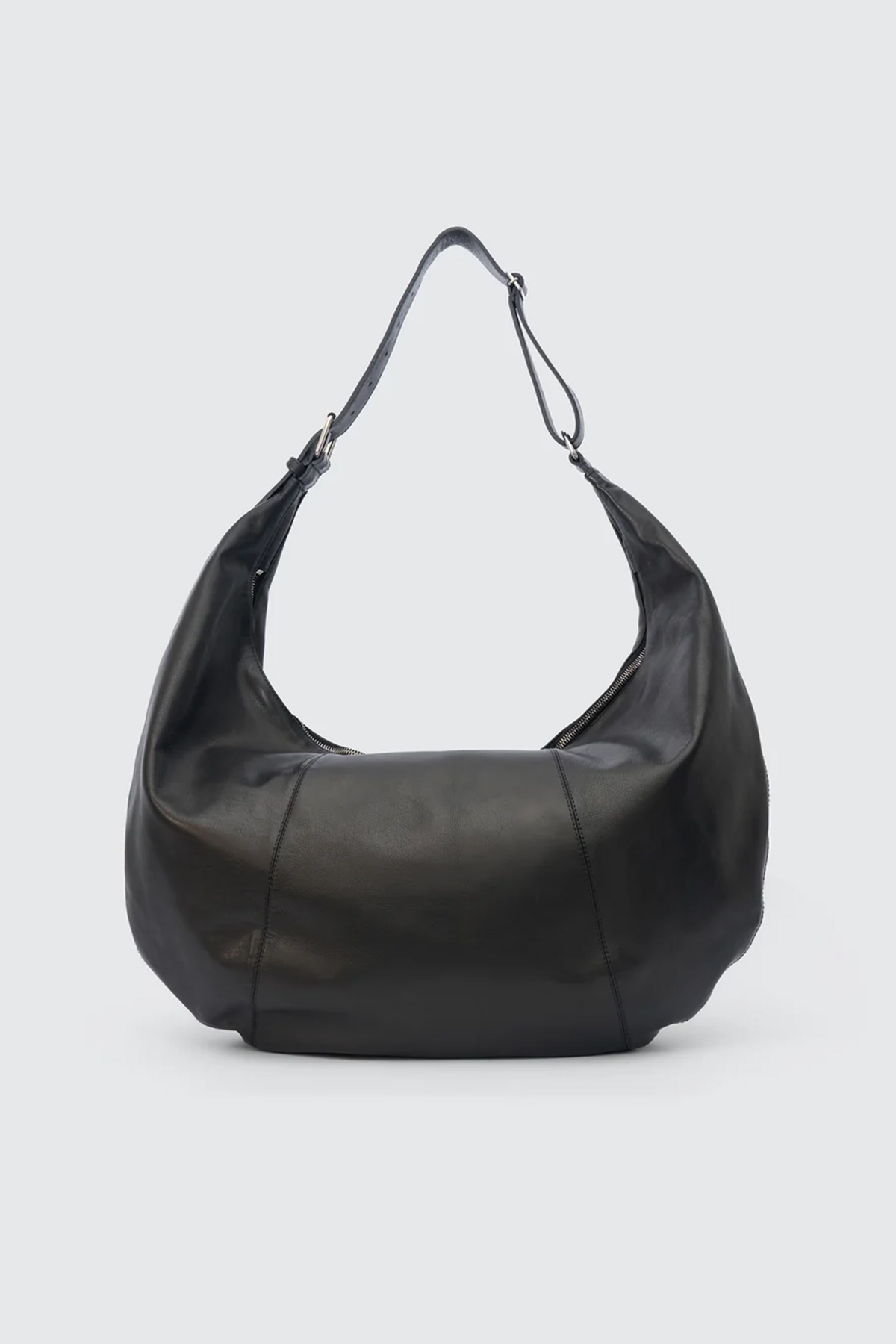 YOKE CALF LEATHER SHOULDER BAG LARGE (2COL)