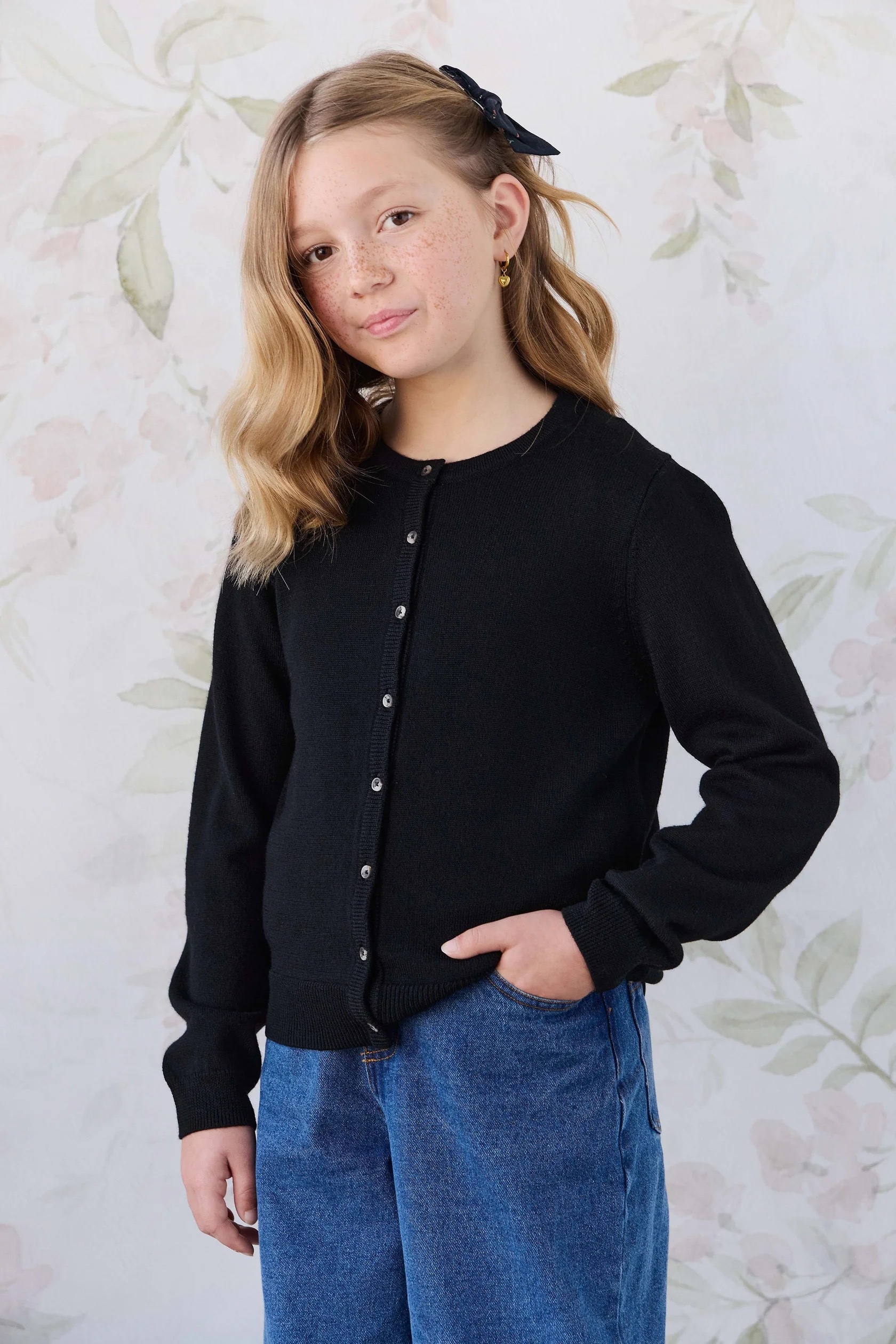 【預購】JAMIE KAY - Merino Camille Cardigan（Black）