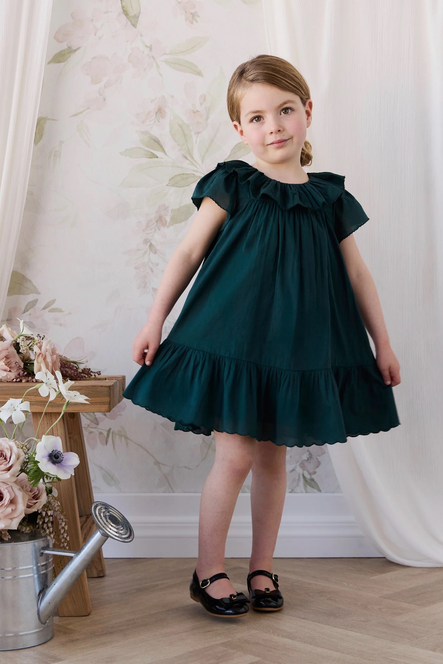 【預購】JAMIE KAY - Organic Cotton Calianna Dress（Deep Fern）
