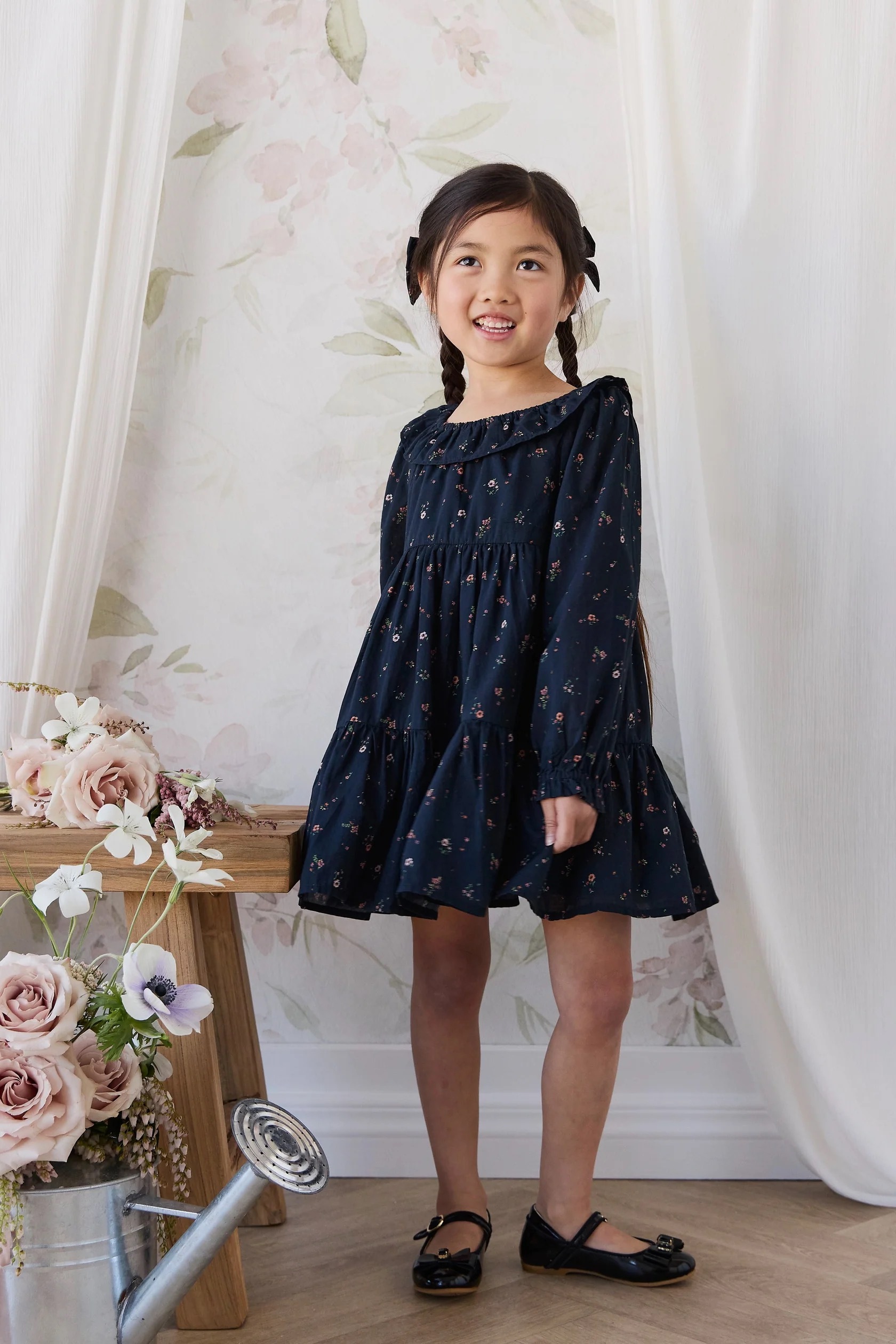 【預購】JAMIE KAY - Organic Cotton Tayah Dress（Eloise Navy）