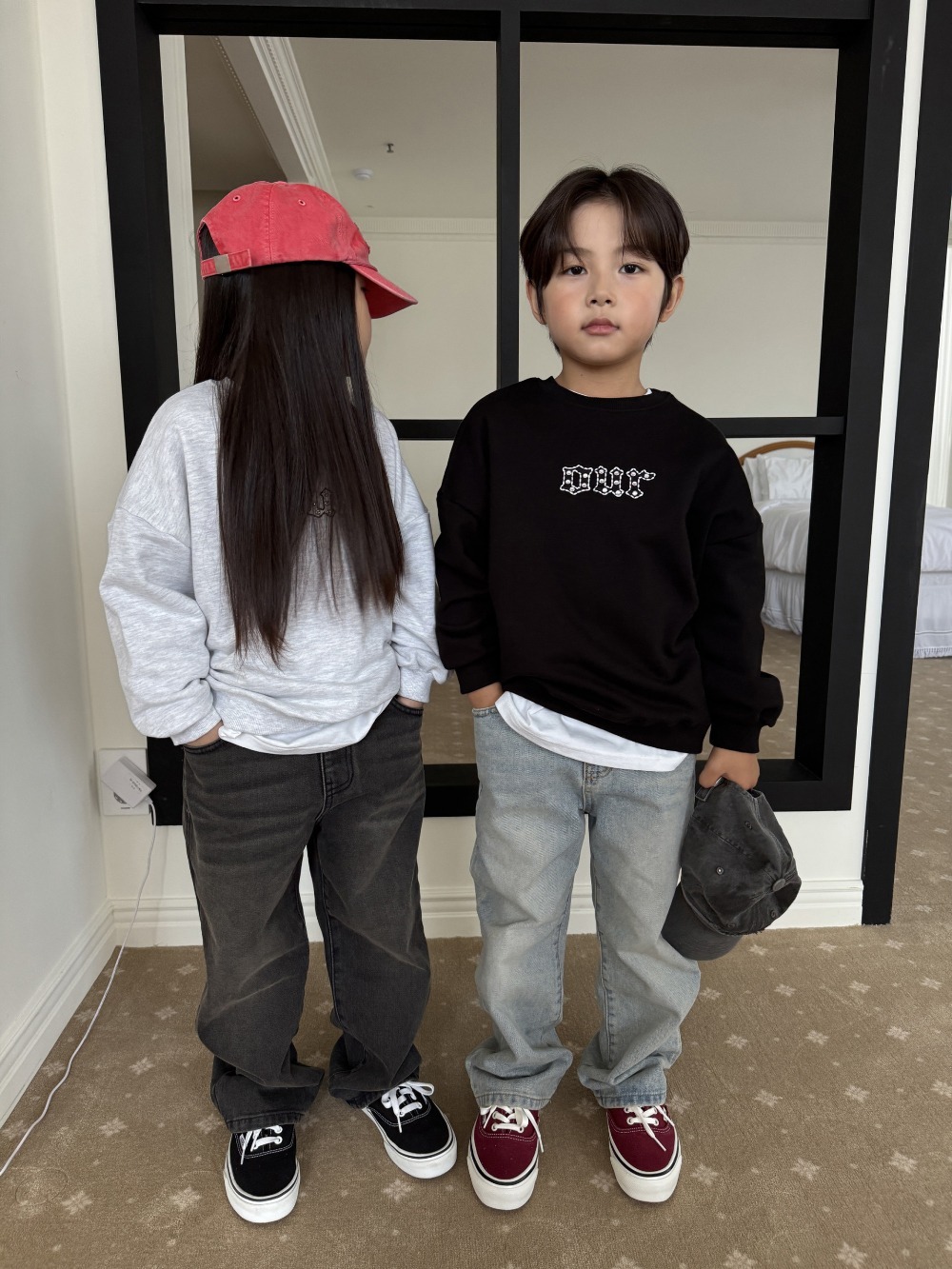 正韓秋our 美式our長袖上衣
