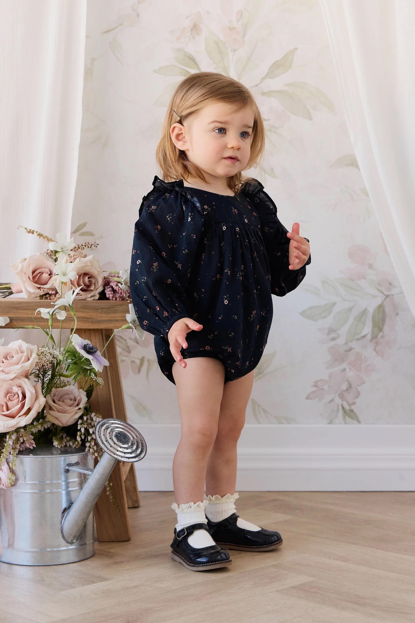 【預購】JAMIE KAY - Organic Cotton Kaianna Playsuit（Eloise Navy）