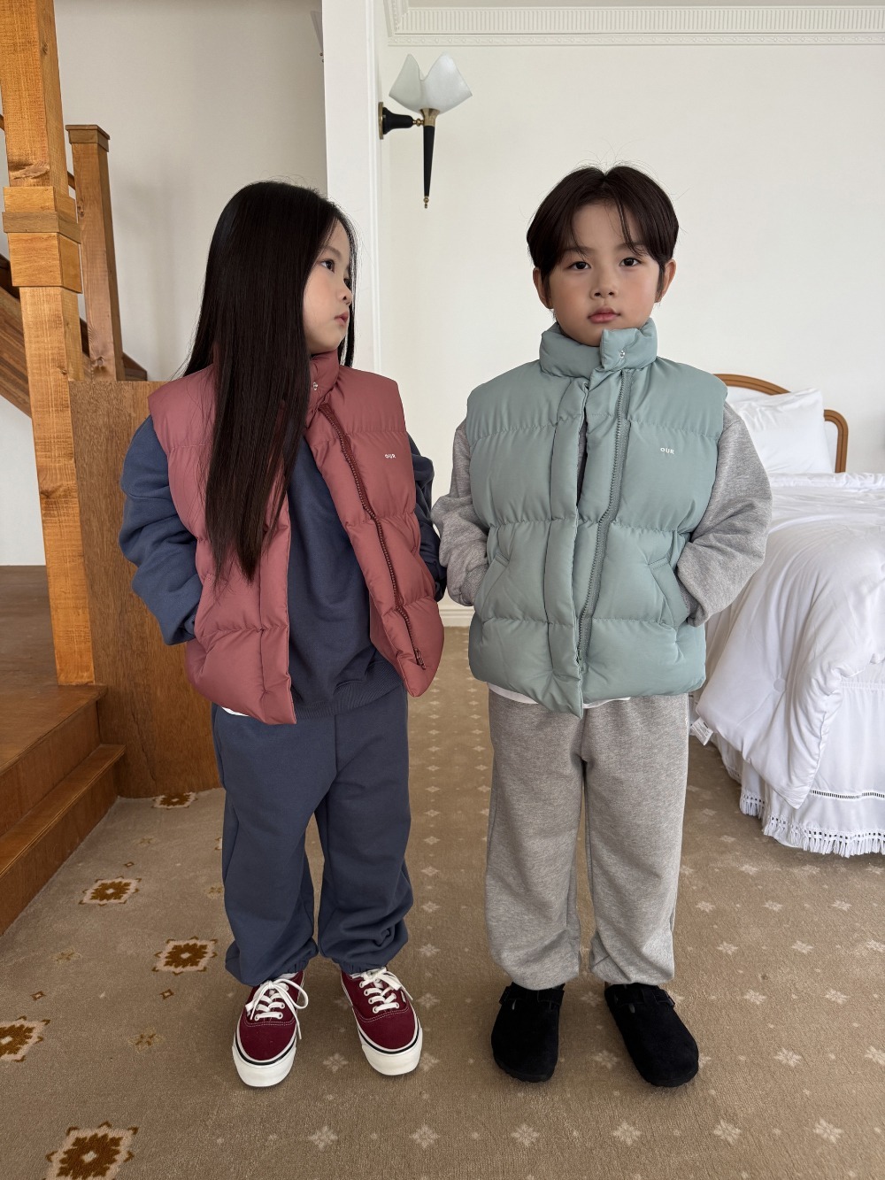 正韓秋our 親子裝_大人小孩都有的時尚背心