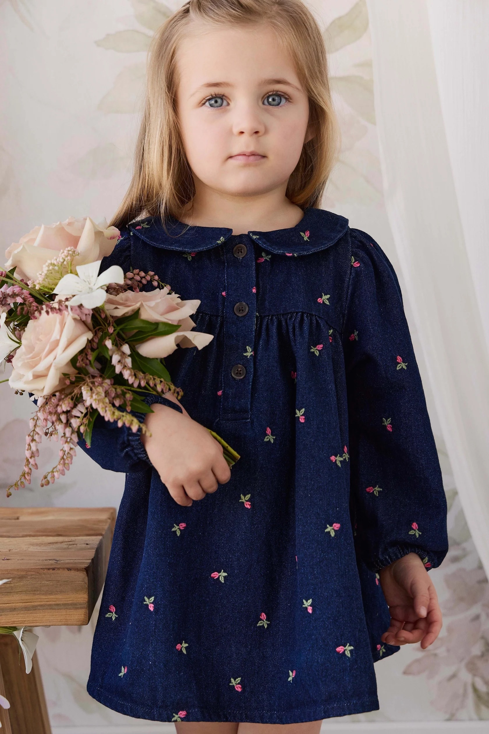 【預購】JAMIE KAY - Gracen Dress（Rosebud Denim）