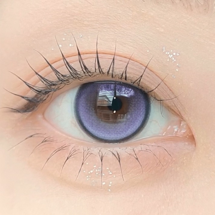 [13.5mm] FiPN Biv Grande Fixing 1 Month Lavender｜月拋彩妝隱形眼鏡｜每盒2片