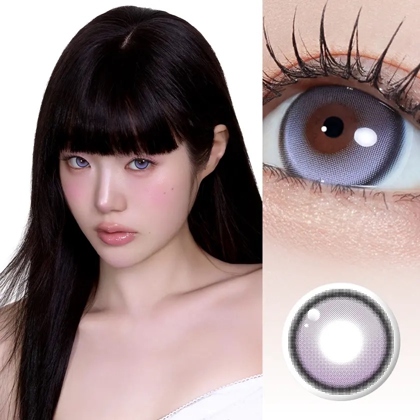 [13.5mm] FiPN Biv Grande Fixing 1 Month Lavender｜月拋彩妝隱形眼鏡｜每盒2片