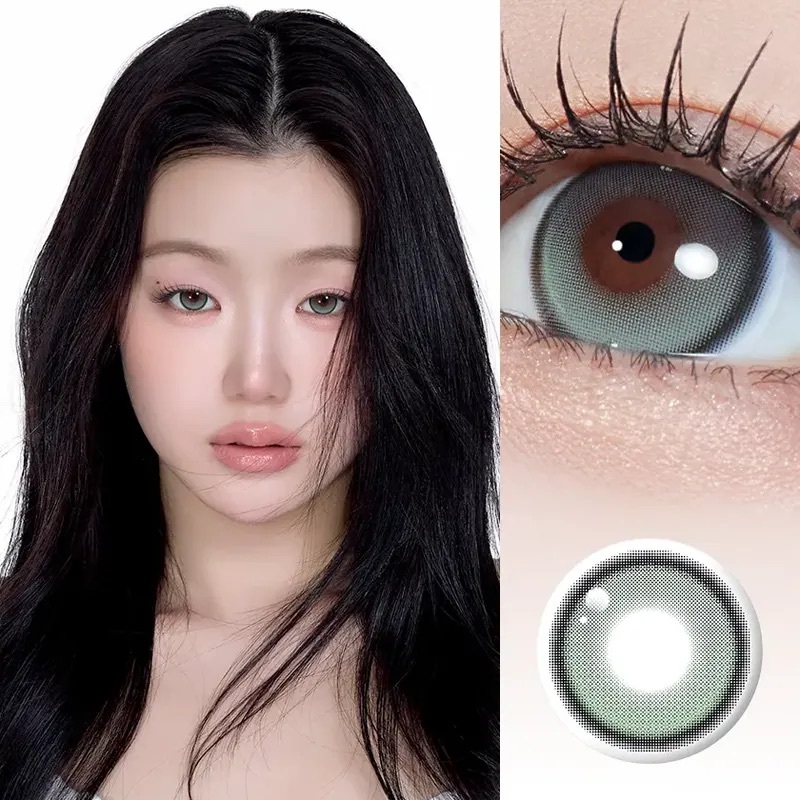 [13.5mm] FiPN Biv Grande Fixing 1 Month Khaki｜月拋彩妝隱形眼鏡｜每盒2片
