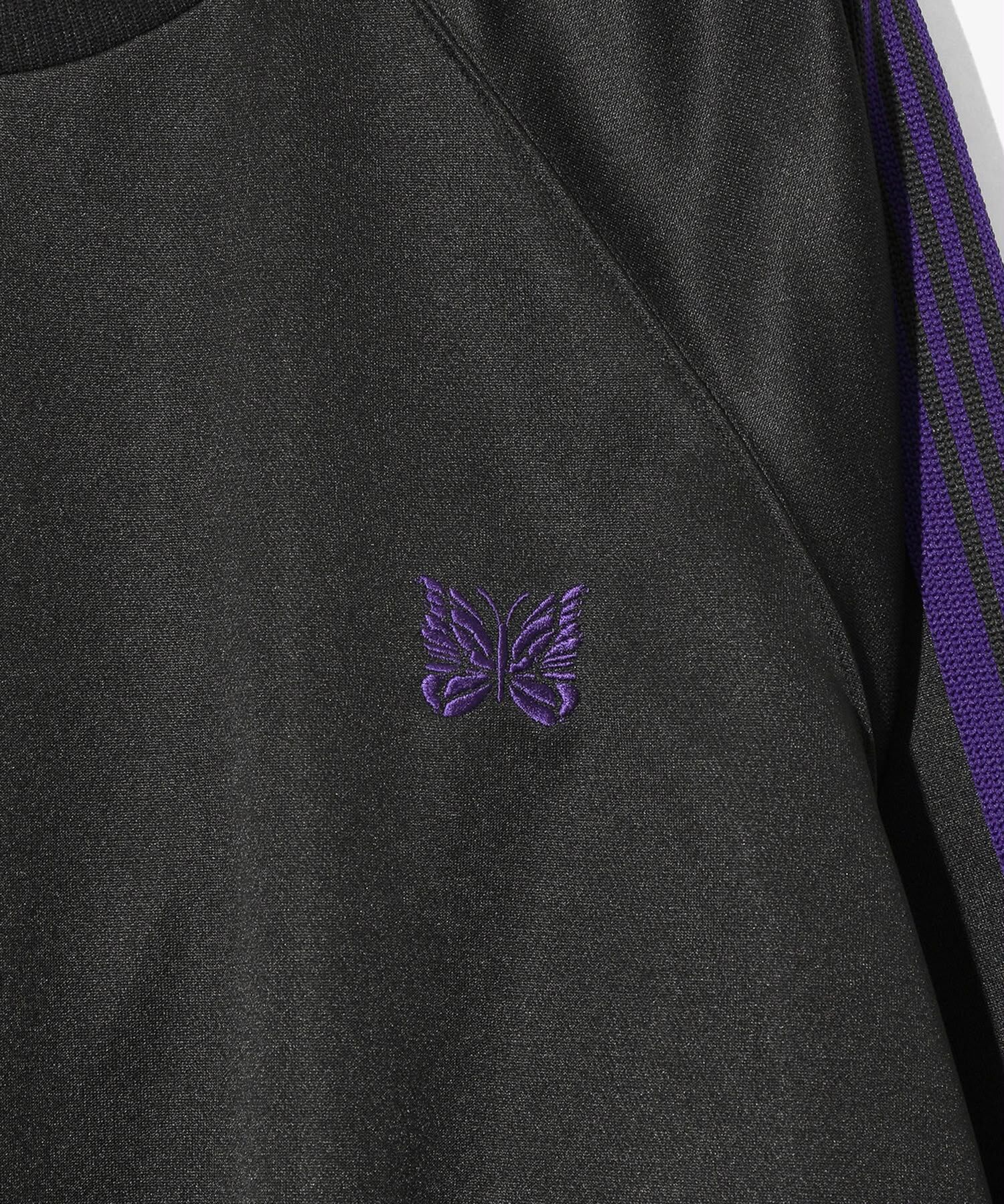 Needles Studious Track Crew Neck Shirt Poly smooth - Black