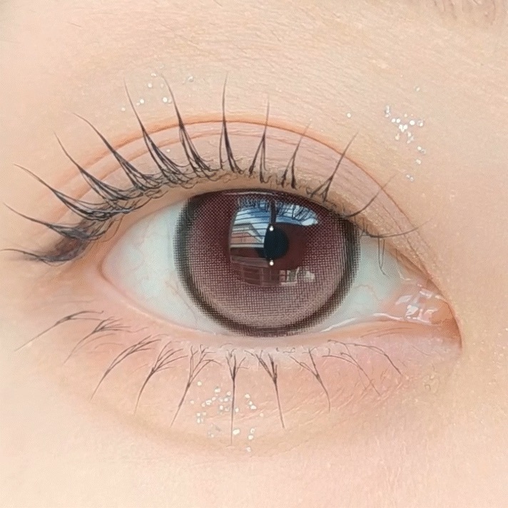 [13.5mm] FiPN Biv Grande Fixing 1 Month Choco｜月拋彩妝隱形眼鏡｜每盒2片