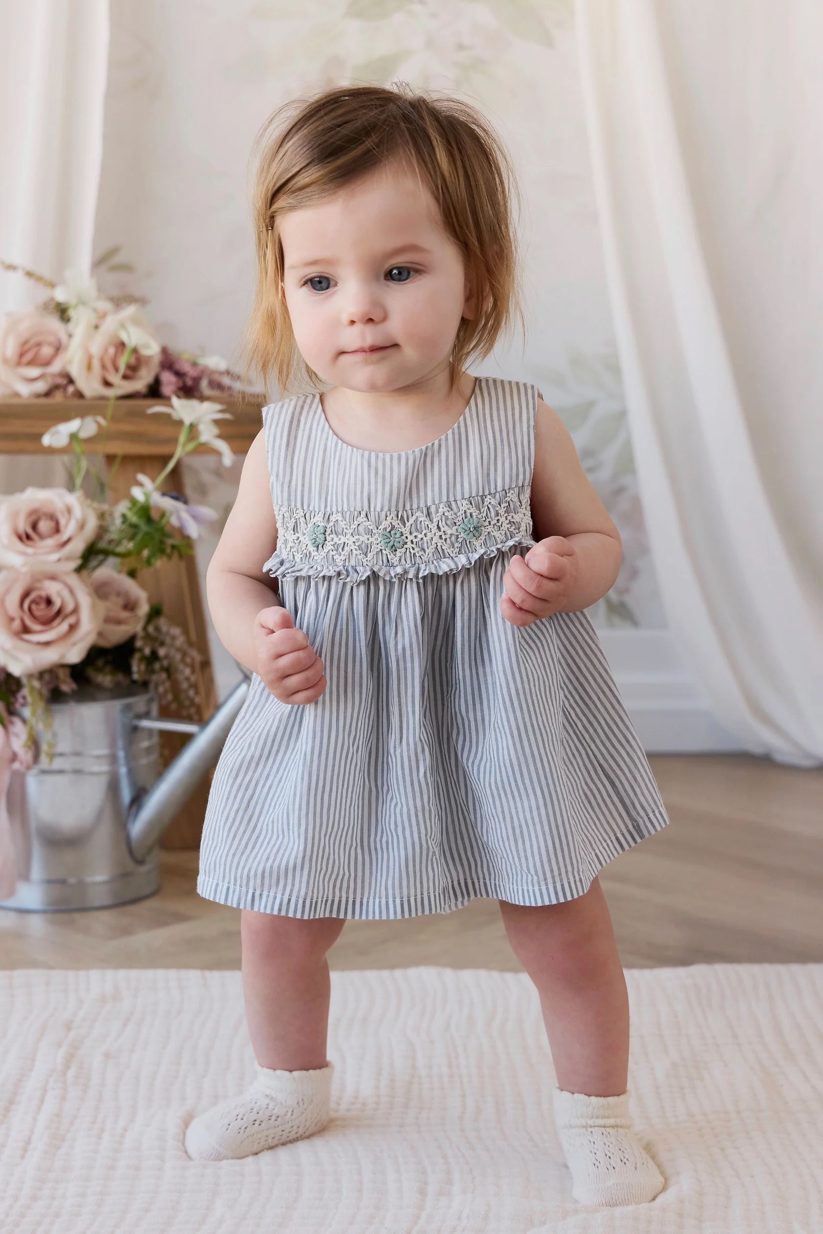 【預購】JAMIE KAY - Organic Cotton Gracen Playsuit（Harbour Stripe）