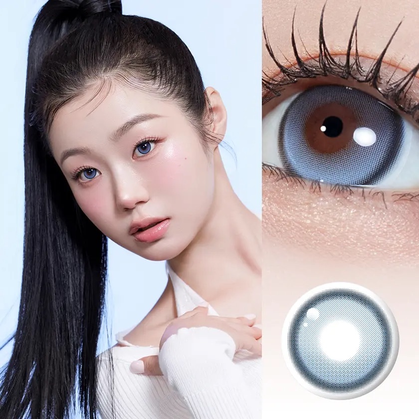 [13.5mm] FiPN Biv Grande Fixing 1 Month Denim｜月拋彩妝隱形眼鏡｜每盒2片