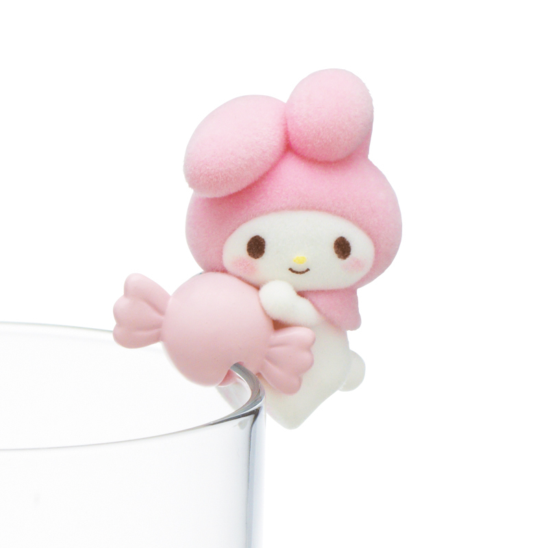 日本扭蛋 Sanrio 植絨草莓牛奶色杯緣子 (可揀款)