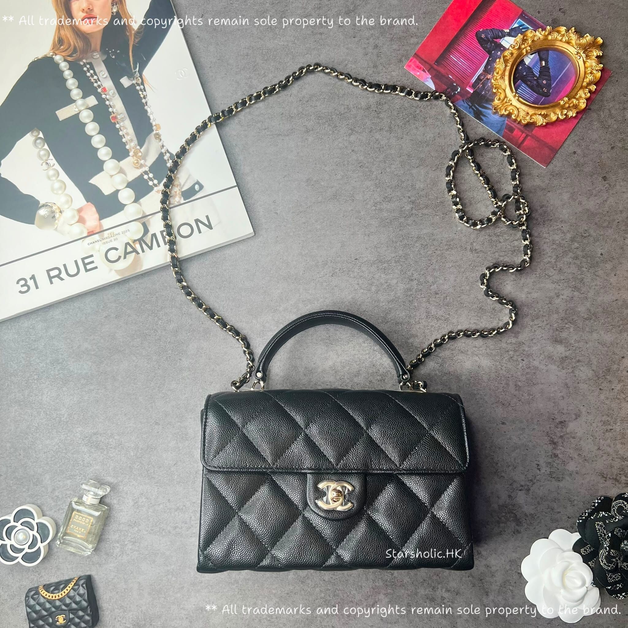 CHANEL 19cm Flap With Handle