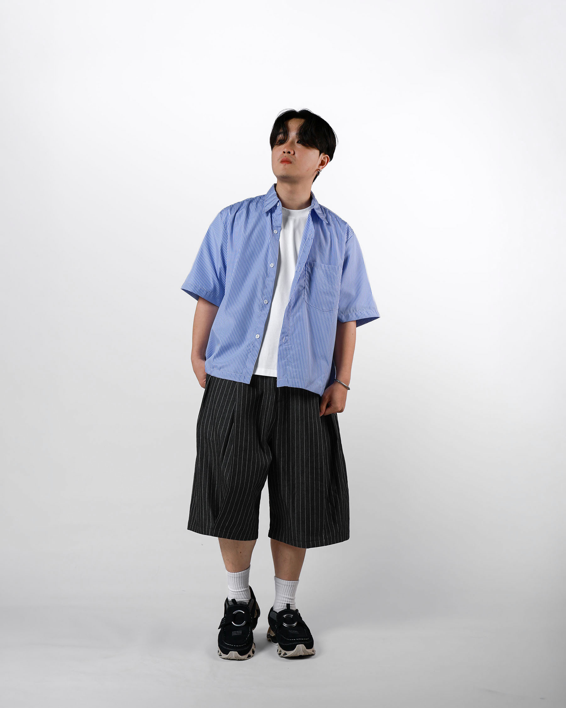空氣感條紋襯衫 Relax Striped Shirt ST-010