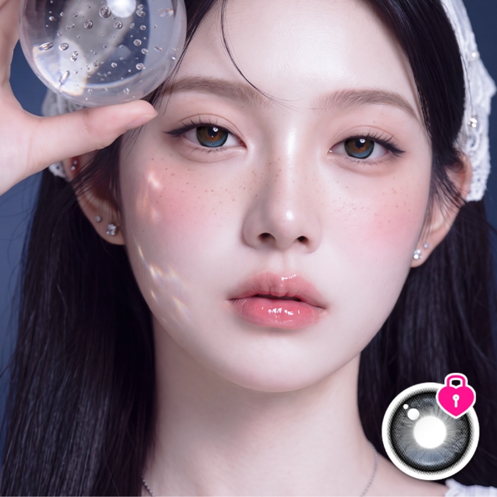 [月拋] OLOLA 1 Month Aube Blue｜月拋彩妝隱形眼鏡｜每盒2片