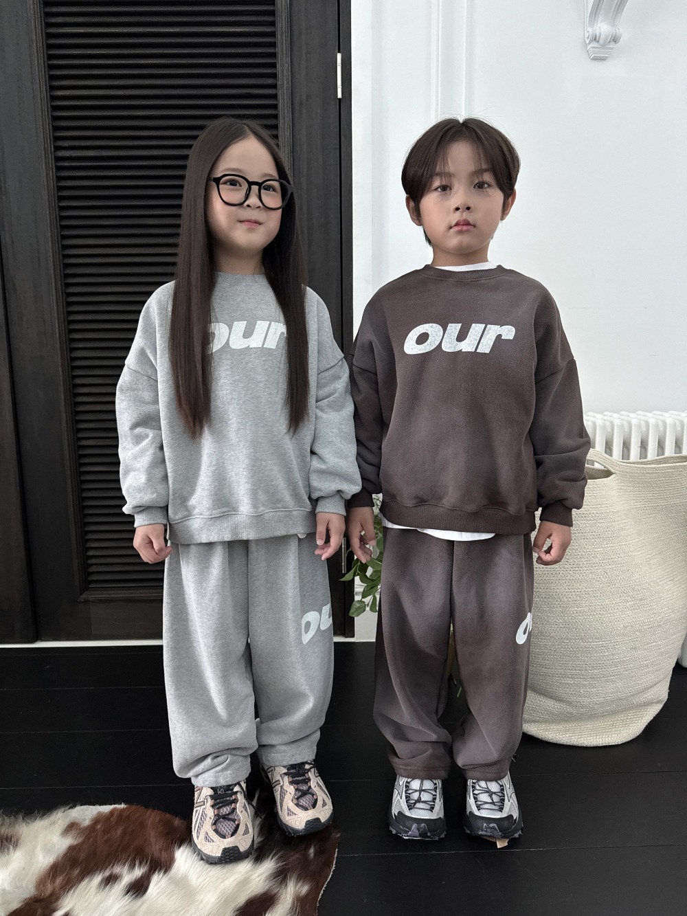 正韓秋our 三色OUR長褲套裝