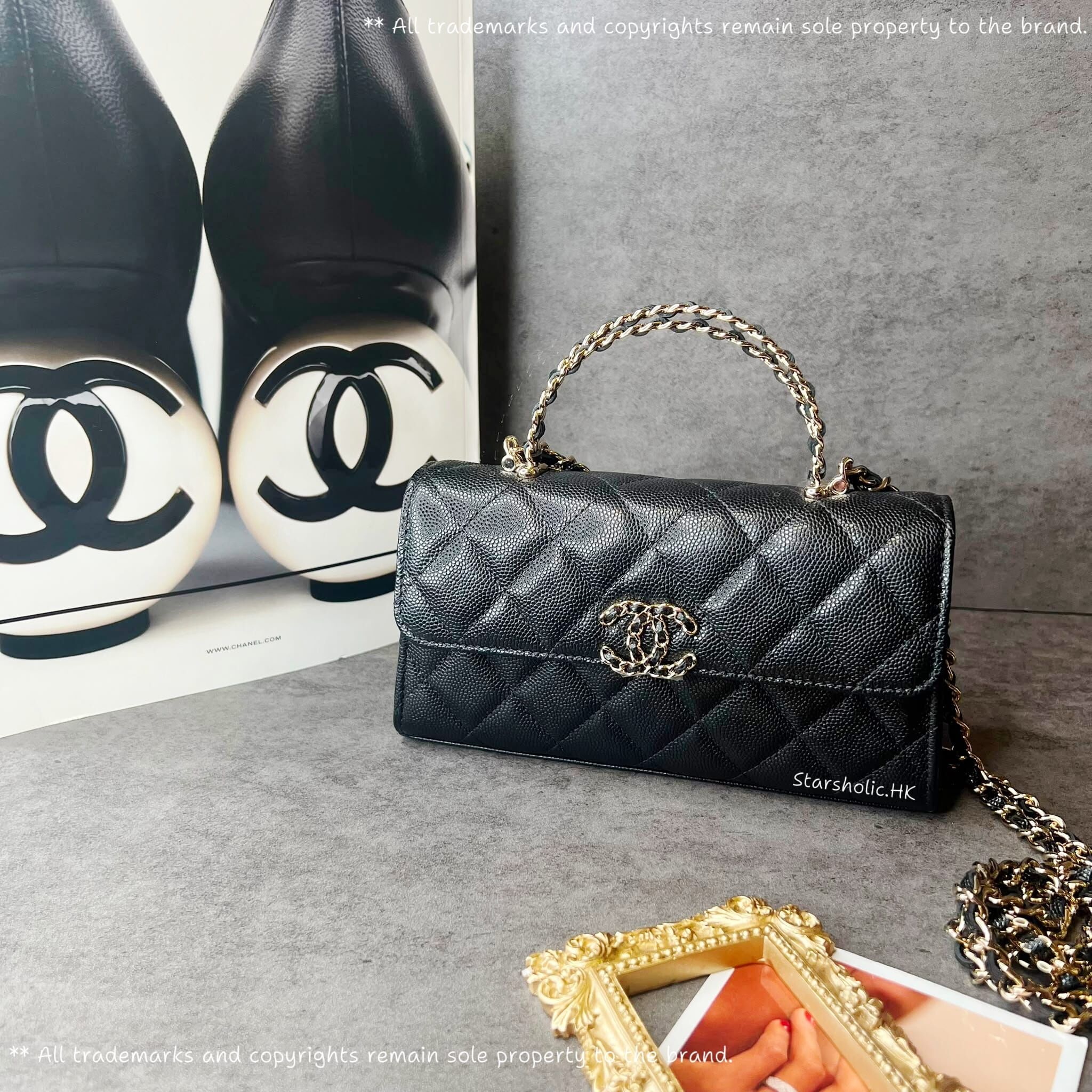 CHANEL Top Handle With Chain