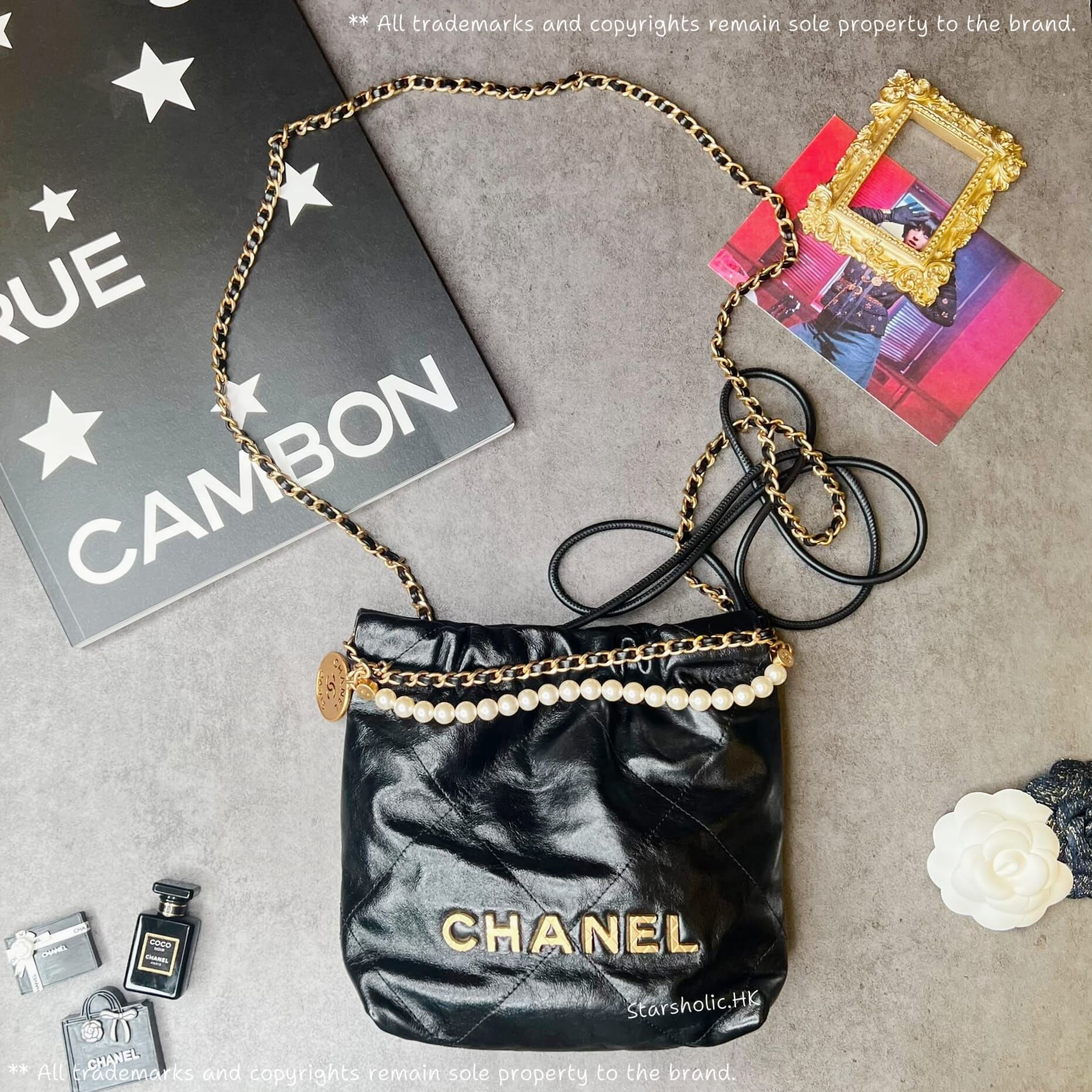 CHANEL Mini 22 Bag *珍珠鏈條特別版*