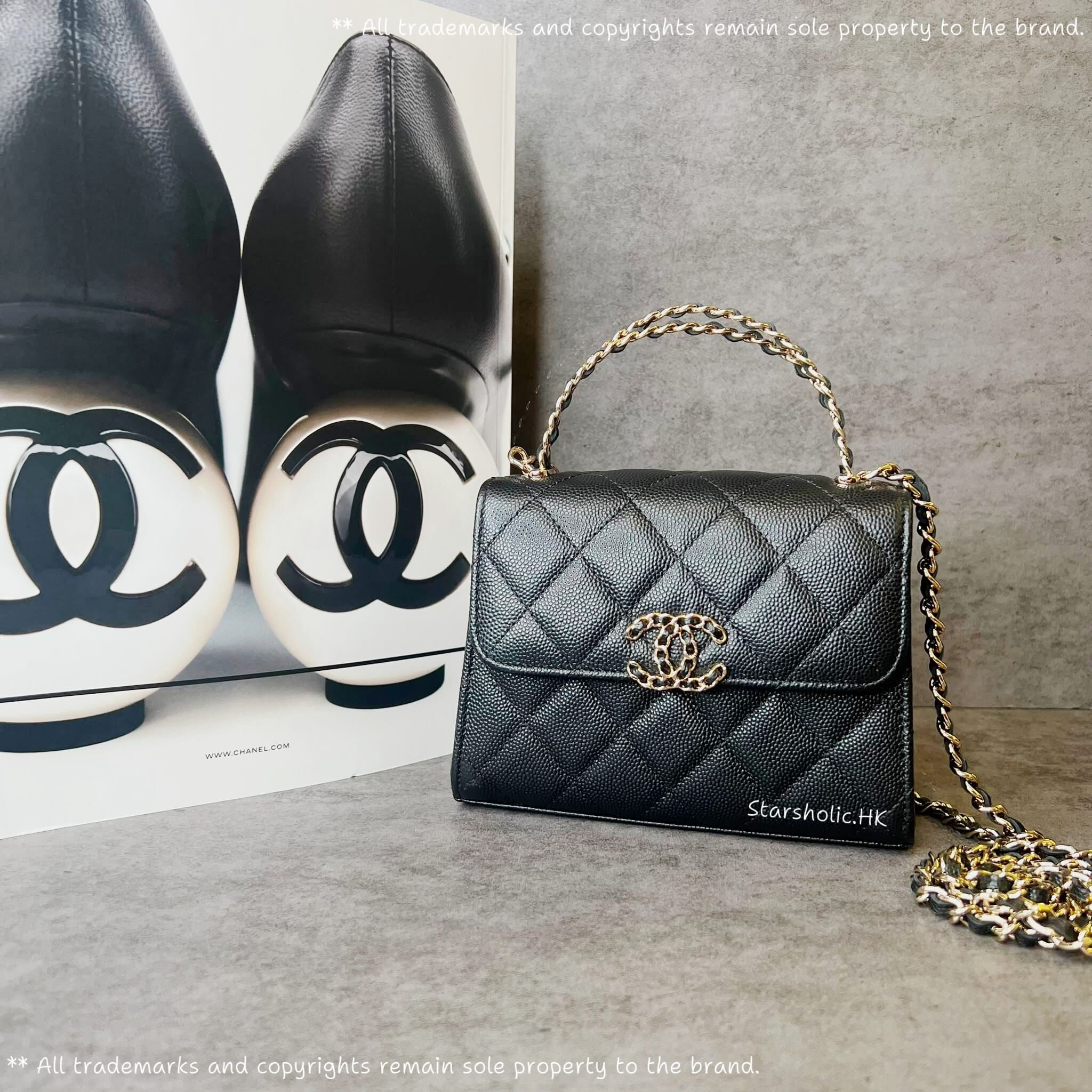 CHANEL Top Handle With Chain