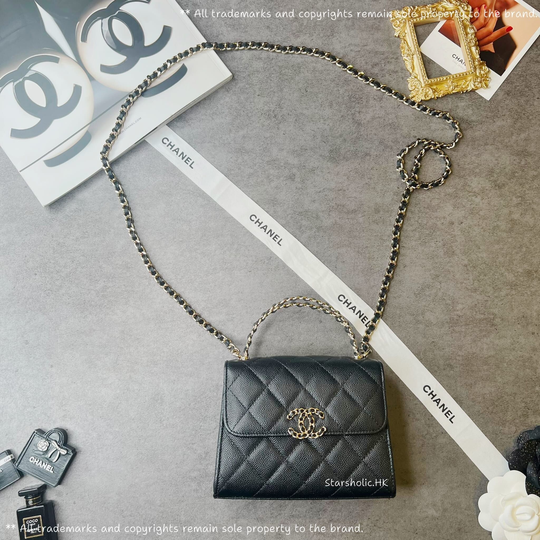 CHANEL Top Handle With Chain