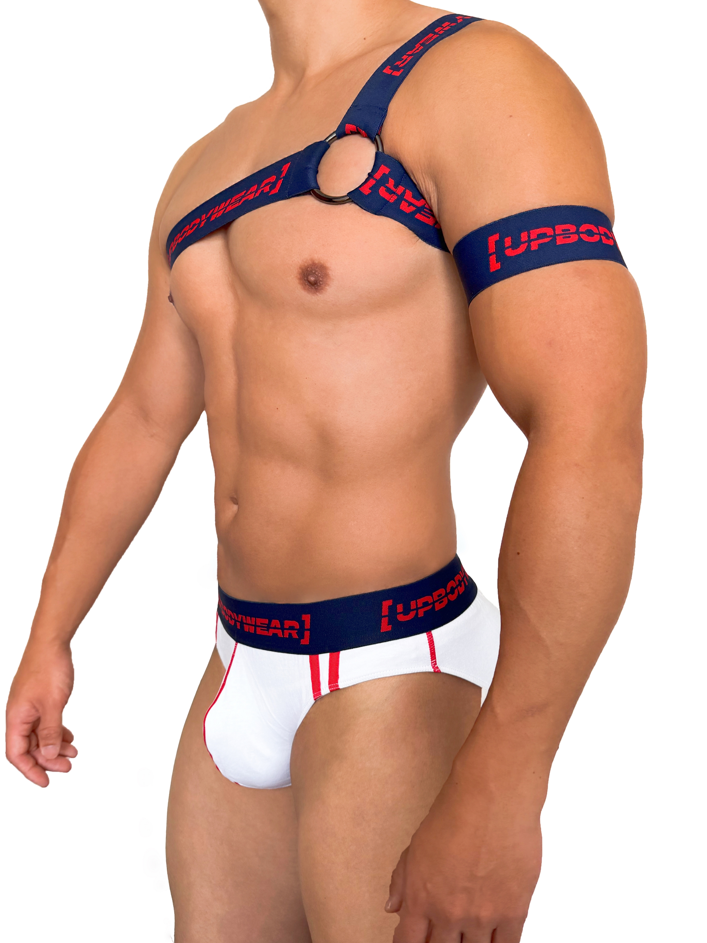 Party Harness 單肩派對胸甲+臂章 海軍藍/紅